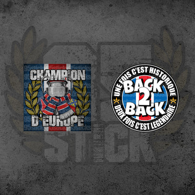 Pack stickers champions d'Europe ⭐🏆⭐